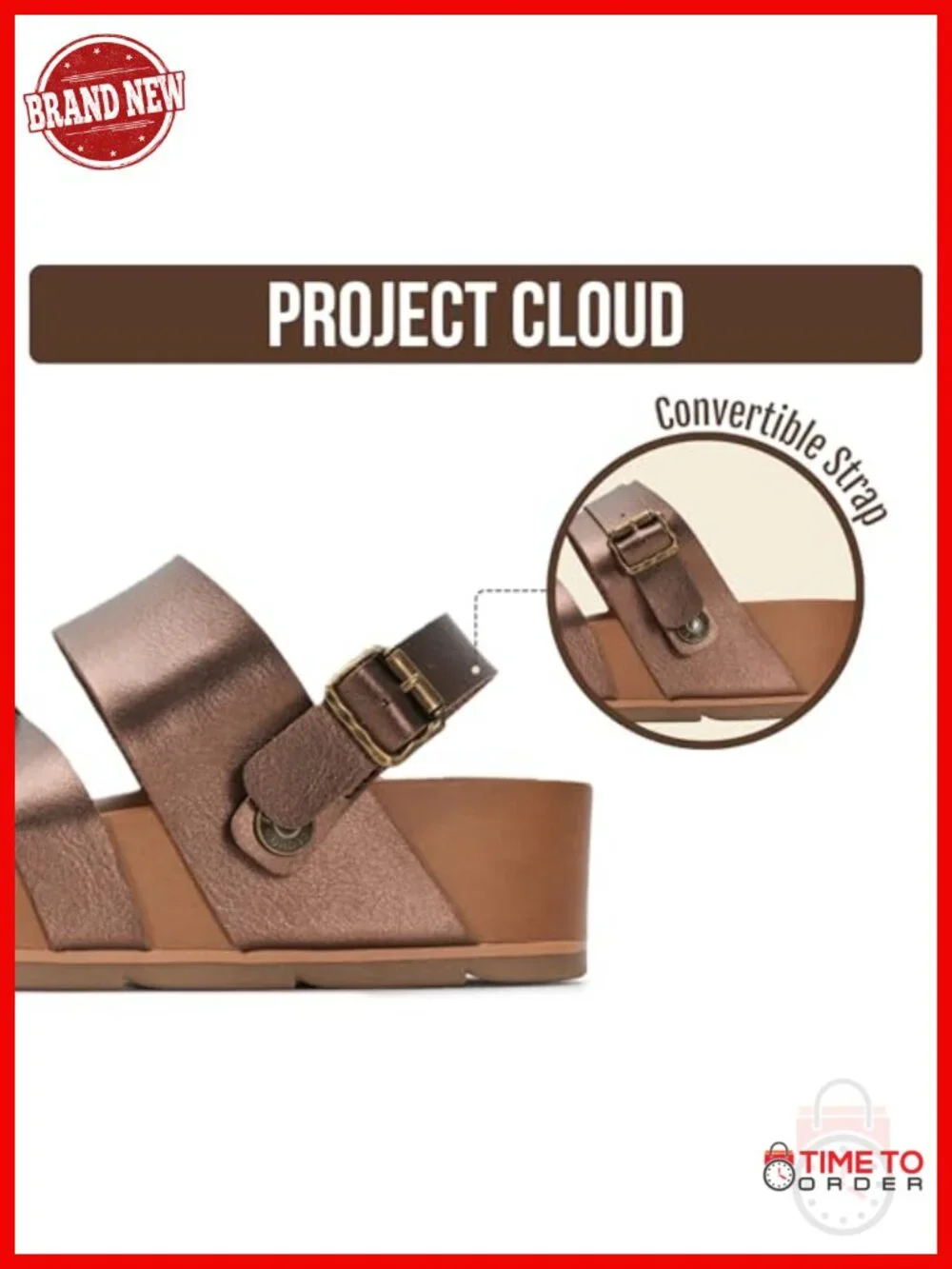 Strappy Wedge Sandals with Plush Soft Insole Lightweight Non Slip Platform